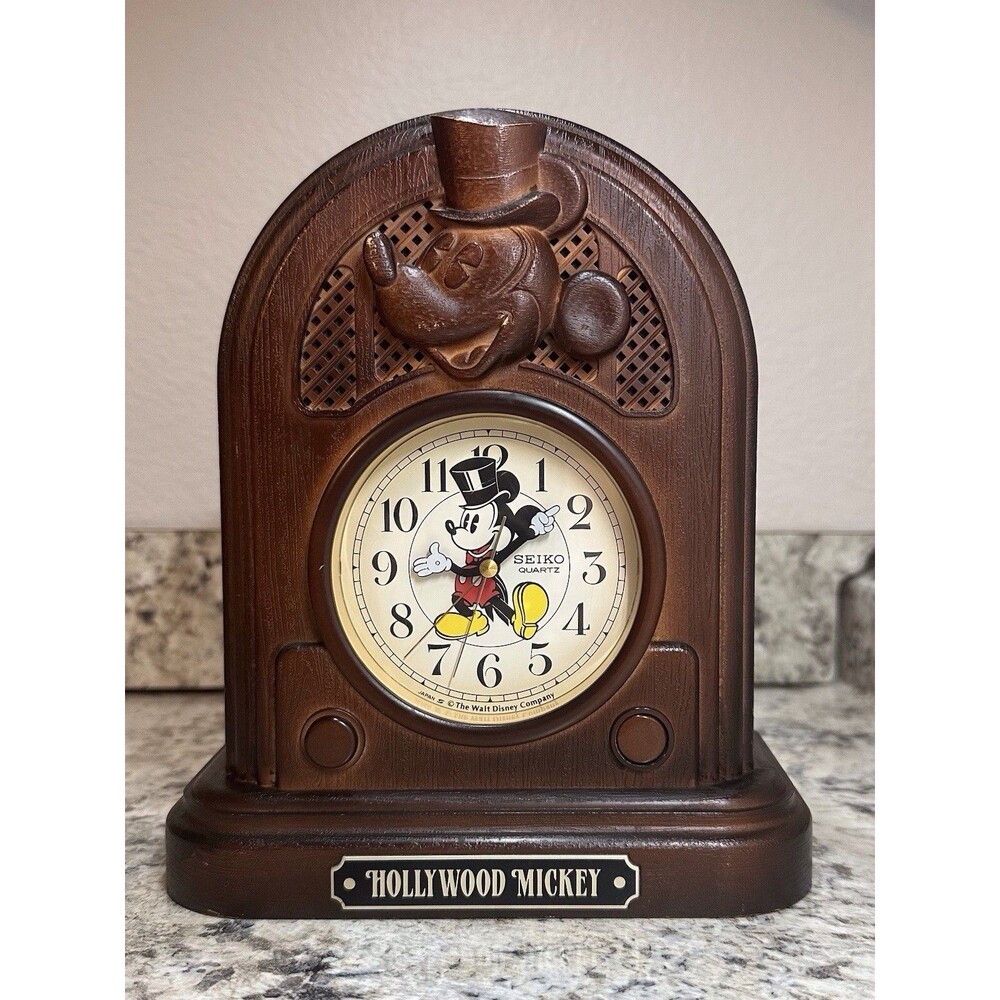 Vintage Disney Hollywood Mickey Mouse Seiko Alarm Clock